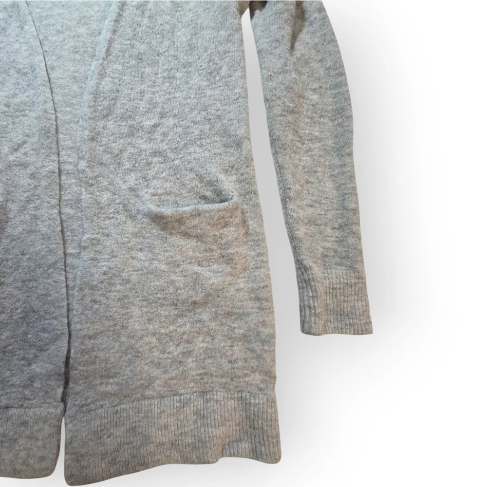 Wilfred Longline Open-Front Cardigan Heather Grey Size Large - Picture 3 of 10